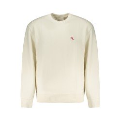 CALVIN KLEIN FELPA SENZA ZIP UOMO BIANCO