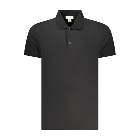 CALVIN KLEIN POLO MANICHE CORTE UOMO NERO