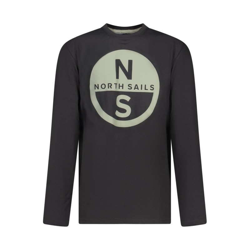 NORTH SAILS T-SHIRT MANICHE LUNGHE BAMBINO NERO