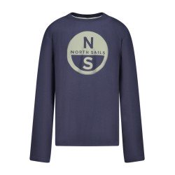 NORTH SAILS T-SHIRT MANICHE LUNGHE BAMBINO BLU