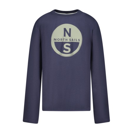 NORTH SAILS T-SHIRT MANICHE LUNGHE BAMBINO BLU