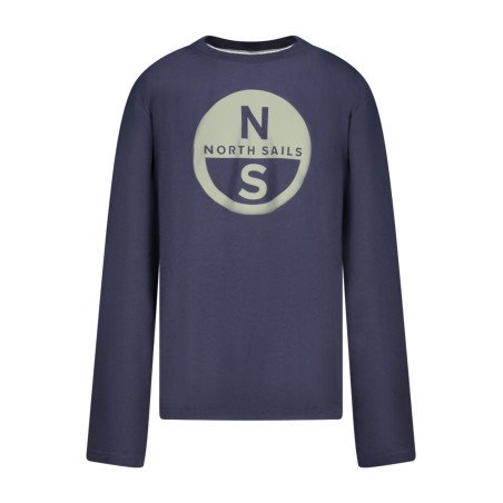 NORTH SAILS T-SHIRT MANICHE LUNGHE BAMBINO BLU