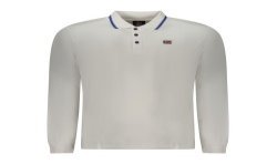 NORWAY 1963 POLO MANICHE LUNGHE UOMO BIANCO