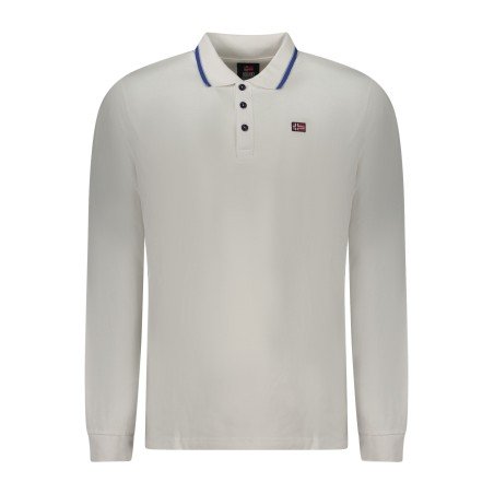 NORWAY 1963 POLO MANICHE LUNGHE UOMO BIANCO