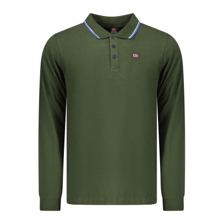 NORWAY 1963 POLO MANICHE LUNGHE UOMO VERDE