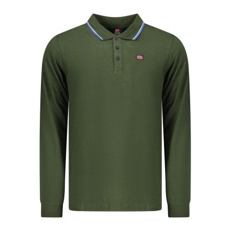 NORWAY 1963 POLO MANICHE LUNGHE UOMO VERDE