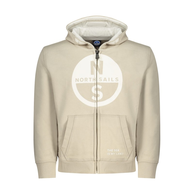 NORTH SAILS FELPA CON ZIP BAMBINO BEIGE