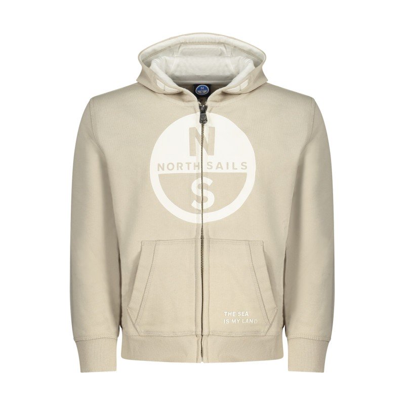 NORTH SAILS FELPA CON ZIP BAMBINO BEIGE
