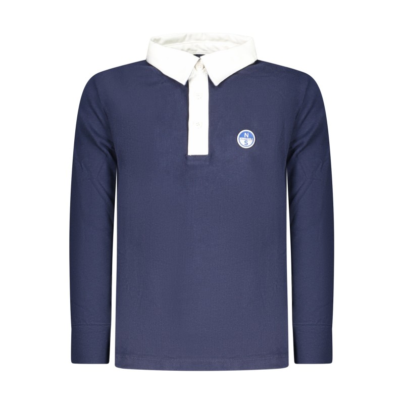 NORTH SAILS POLO MANICHE LUNGHE BAMBINO BLU