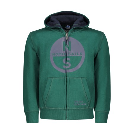 NORTH SAILS FELPA CON ZIP BAMBINO VERDE