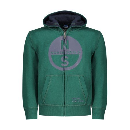 NORTH SAILS FELPA CON ZIP BAMBINO VERDE
