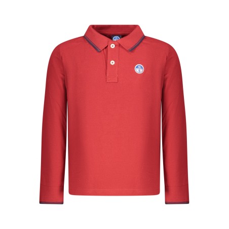 NORTH SAILS POLO MANICHE LUNGHE BAMBINO ROSSO