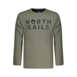 NORTH SAILS T-SHIRT MANICHE LUNGHE BAMBINO VERDE
