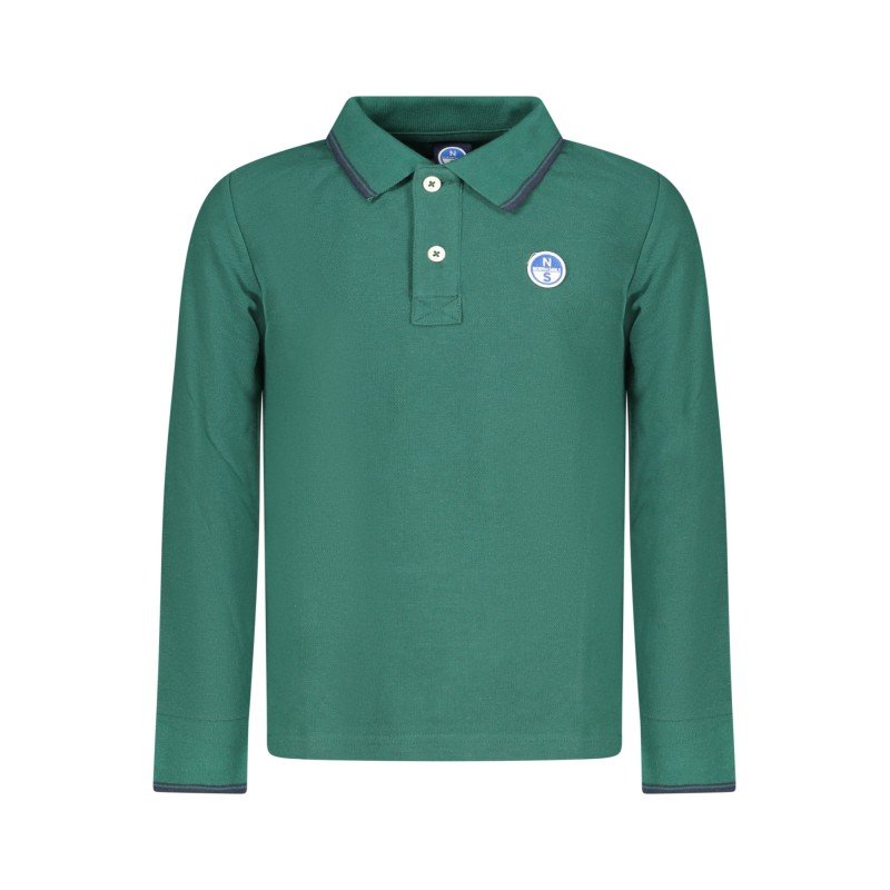 NORTH SAILS POLO MANICHE LUNGHE BAMBINO VERDE