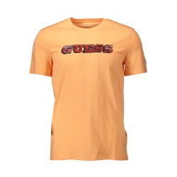 GUESS JEANS T-SHIRT MANICHE CORTE UOMO ARANCIO