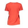 GUESS JEANS T-SHIRT MANICHE CORTE DONNA ROSSO