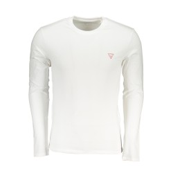 GUESS JEANS T-SHIRT MANICHE LUNGHE UOMO BIANCO