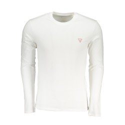 GUESS JEANS T-SHIRT MANICHE LUNGHE UOMO BIANCO