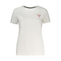 GUESS JEANS T-SHIRT MANICHE CORTE DONNA BIANCO