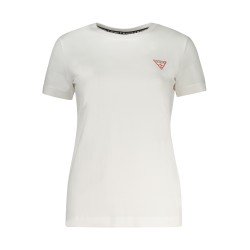 GUESS JEANS T-SHIRT MANICHE CORTE DONNA BIANCO