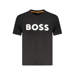 HUGO BOSS T-SHIRT MANICHE CORTE UOMO NERO