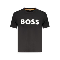 HUGO BOSS T-SHIRT MANICHE CORTE UOMO NERO