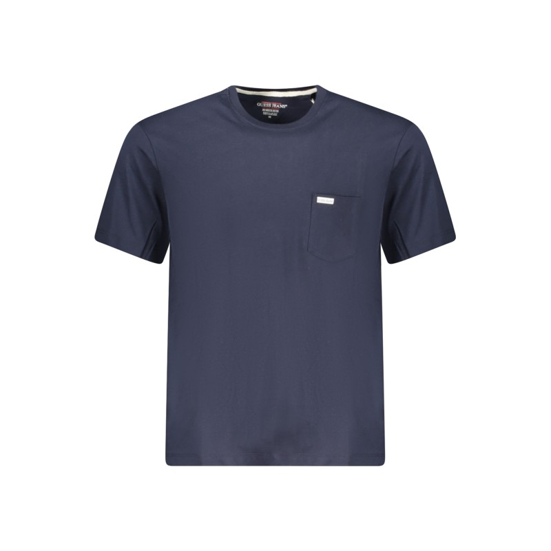 GUESS JEANS T-SHIRT MANICHE CORTE UOMO BLU