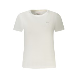 GUESS JEANS T-SHIRT MANICHE CORTE DONNA BIANCO
