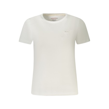 GUESS JEANS T-SHIRT MANICHE CORTE DONNA BIANCO