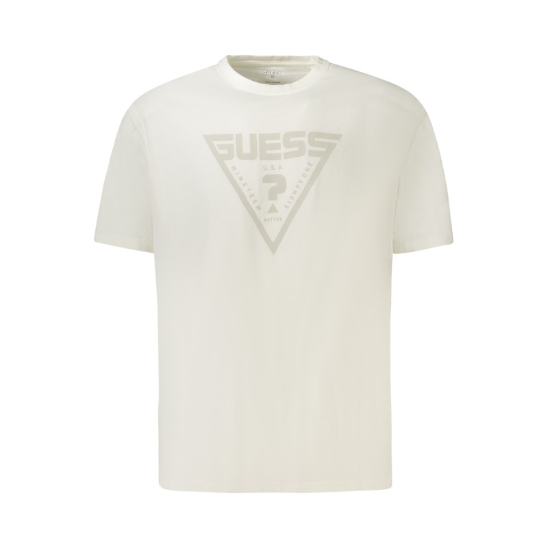 GUESS JEANS T-SHIRT MANICHE CORTE UOMO BIANCO