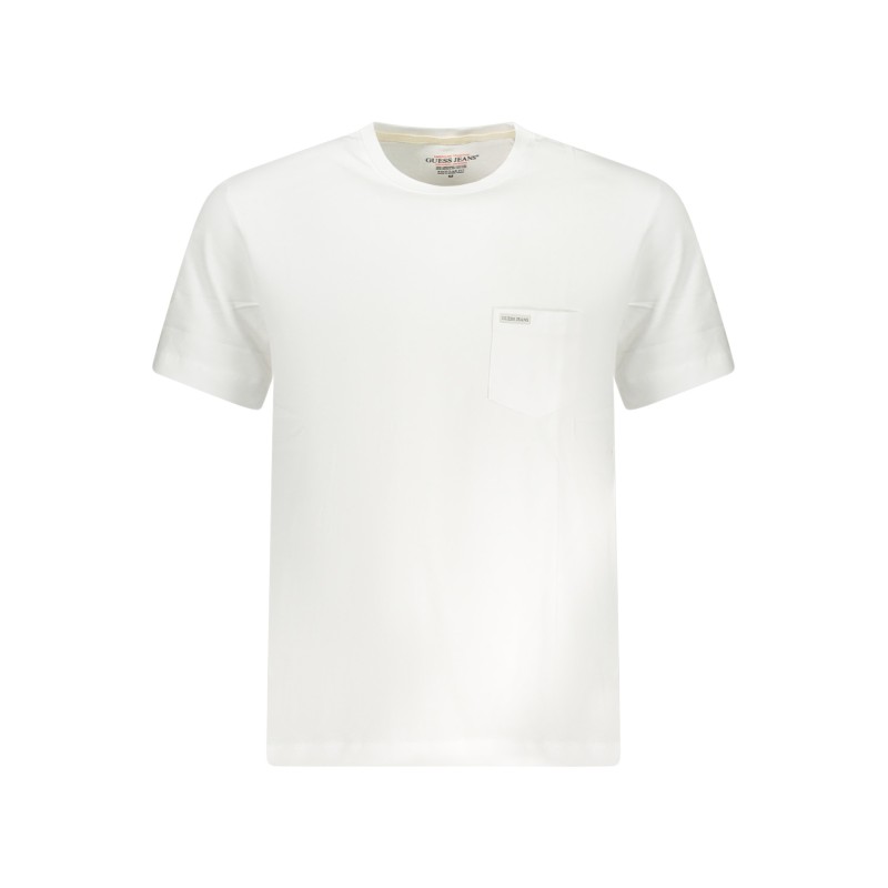 GUESS JEANS T-SHIRT MANICHE CORTE UOMO BIANCO