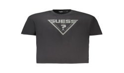 GUESS JEANS T-SHIRT MANICHE CORTE UOMO NERO