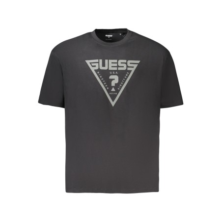GUESS JEANS T-SHIRT MANICHE CORTE UOMO NERO