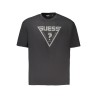 GUESS JEANS T-SHIRT MANICHE CORTE UOMO NERO