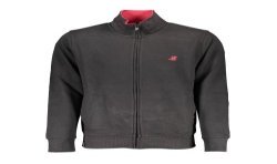 U.S. GRAND FELPA CON ZIP UOMO NERO