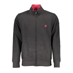 U.S. GRAND FELPA CON ZIP UOMO NERO