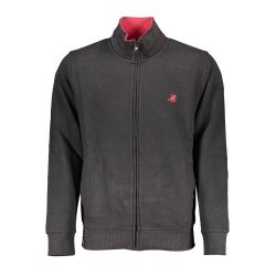 U.S. GRAND FELPA CON ZIP UOMO NERO