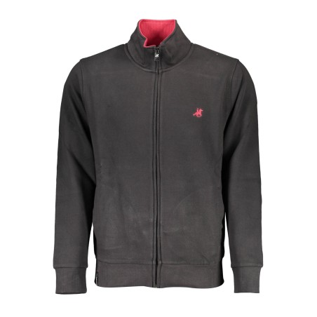 U.S. GRAND FELPA CON ZIP UOMO NERO