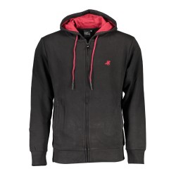 U.S. GRAND FELPA CON ZIP UOMO NERO