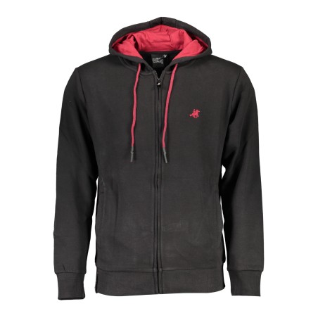 U.S. GRAND FELPA CON ZIP UOMO NERO