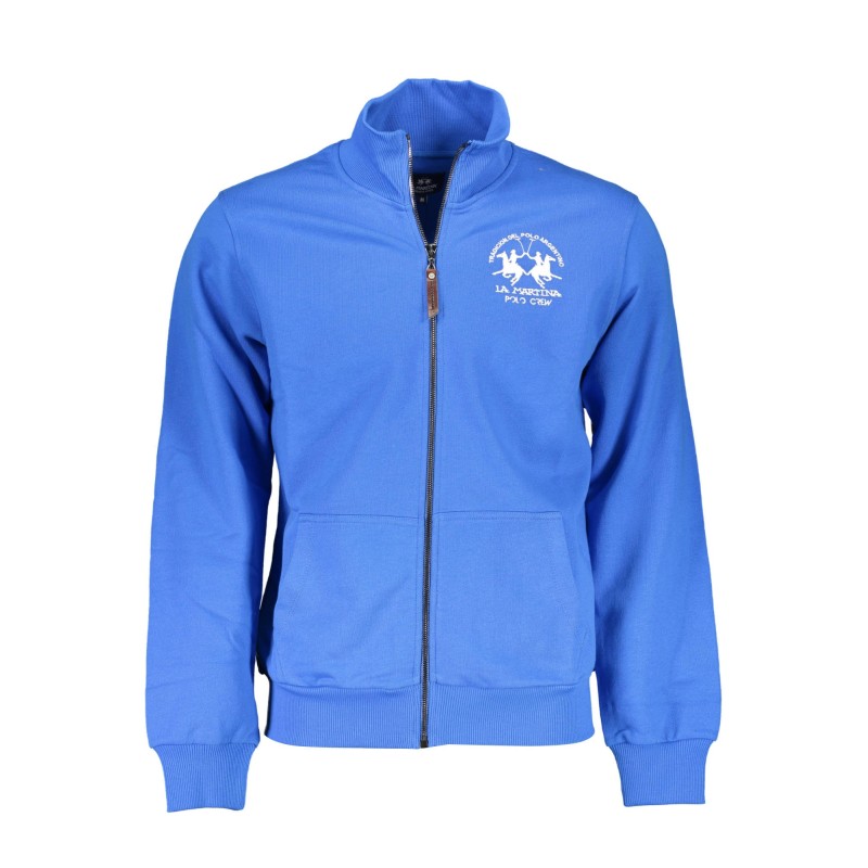 LA MARTINA FELPA CON ZIP UOMO BLU