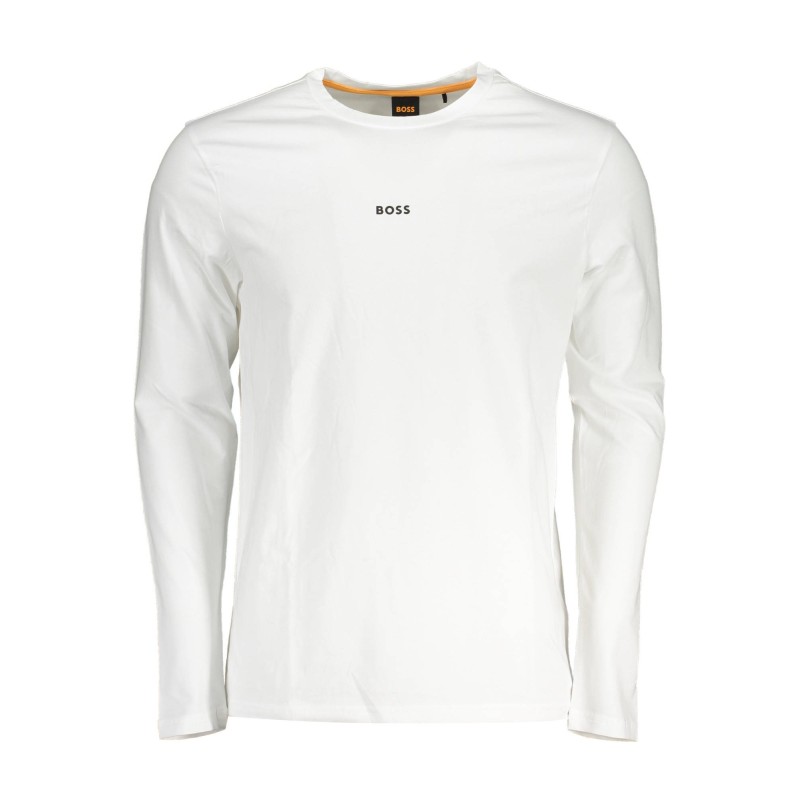 BOSS T-SHIRT MANICHE LUNGHE UOMO BIANCO