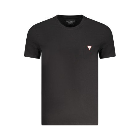 GUESS JEANS T-SHIRT MANICHE CORTE UOMO NERO