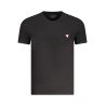 GUESS JEANS T-SHIRT MANICHE CORTE UOMO NERO