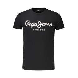 PEPE JEANS T-SHIRT MANICHE CORTE UOMO NERO