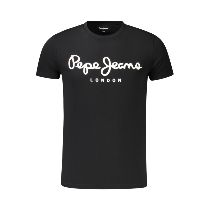 PEPE JEANS T-SHIRT MANICHE CORTE UOMO NERO