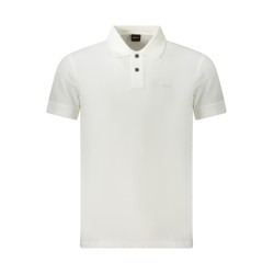 BOSS POLO MANICHE CORTE UOMO BIANCO