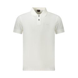BOSS POLO MANICHE CORTE UOMO BIANCO