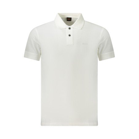 BOSS POLO MANICHE CORTE UOMO BIANCO