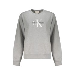 CALVIN KLEIN FELPA SENZA ZIP DONNA GRIGIO